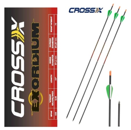 Sageata Carbon Cross-X Exordium Id4.2 Spine 600 - Set 6 bucati