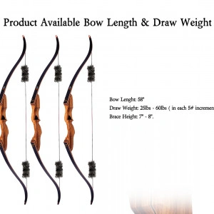 Pachet Arc Traditional Recurve Take Down Eagle X9 - Img 4
