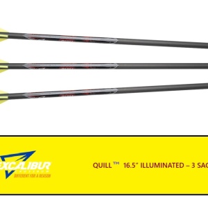 Sageata Excalibur Carbon Quill Illuminated - 3 Bucati