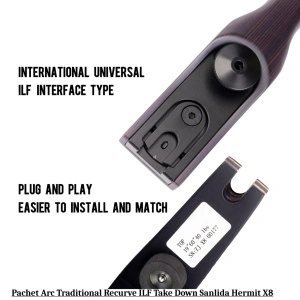 Pachet Arc Traditional Recurve ILF Take Down Sanlida Hermit X8 - Img 6