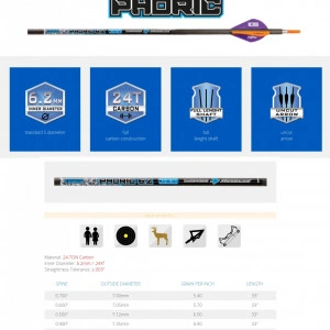 Sageata Carbon Skylon Phoric 6.2 - Set 6 Bucati