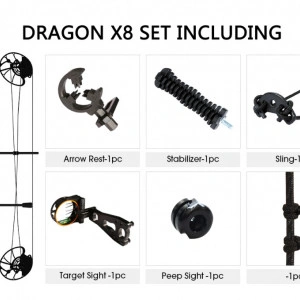 Pachet Arc Compound Sanlida Dragon X8 - Negru - Img 3