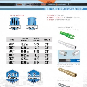 Sageata Carbon Skylon Instec Id5.2 - Set 6 bucati
