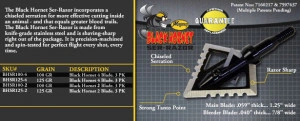 Set varfuri vanatoare Magnus Black Hornet