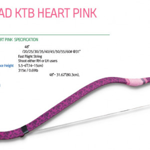 Arc Horsebow Freddie Archery Pink Heart KTB