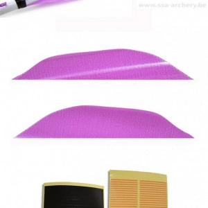 Pene XS Wings 50mm HP Spin Fluo/Metalic Vane - Set 50 Bucati - Img 3