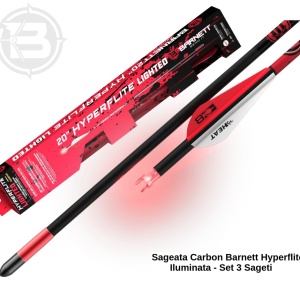 Sageata Carbon Barnett Hyperflite Iluminata - Set 3 Sageti