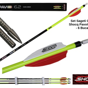 Set Sageti Carbon Shocq PavoC ID 6.2 - 6 Bucati