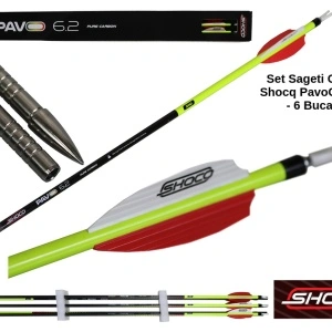 Set Sageti Carbon Shocq PavoC ID 6.2 - 6 Bucati