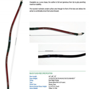 Arc HorseBow Freddie Archery Black Flash Red