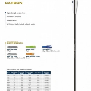 Sageata Carbon Easton Inspire - set 6 bucati - Img 3