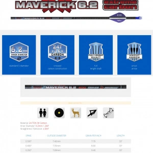 Sageata Carbon Skylon Maverick 6.2 - Set 6 Bucati - Img 2