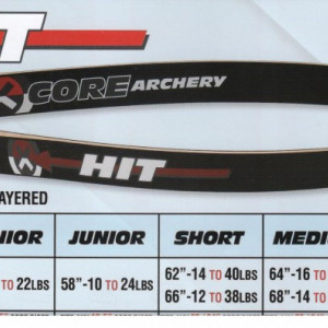 Brate Arc Recurve Core Hit Black