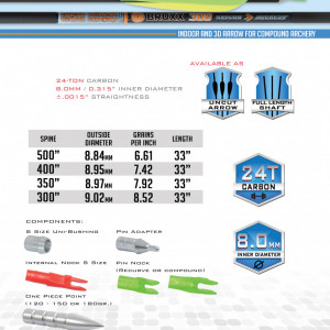 Shaft Carbon Skylon Bruxx Id8.0 - Set 12 bucati - Img 1