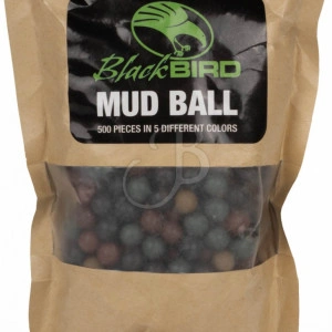 Munitie Prastie Blackbird - Mud Ball Bile Lut 5 Culori - 500 Bucati