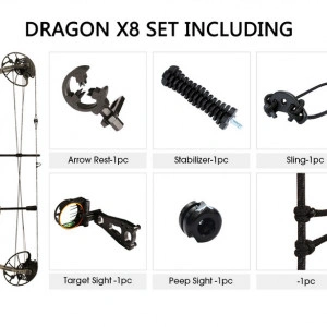 Pachet Arc Compound Sanlida Dragon X8 - Camo - Img 2