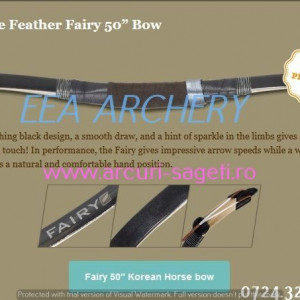 Arc HorseBow White Feather Fairy 50 inch