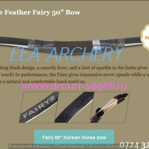 Arc HorseBow White Feather Fairy 50 inch
