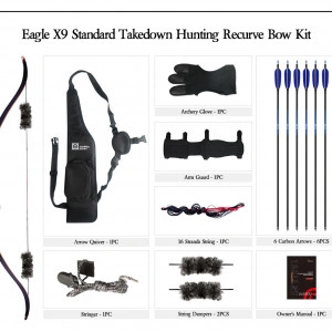 Pachet Arc Traditional Recurve Take Down Eagle X9