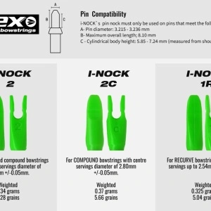Pin Nock Flex Archery i-NOCK - 24 Bucati - Img 2