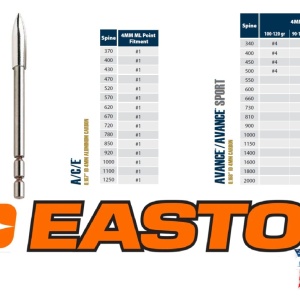 Varf Easton Match Grade 4mm ML Break-off Point - Set 12 bucati - Img 2