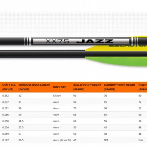 Shaft Aluminiu Easton Jazz New Black - Set 12 Buctati