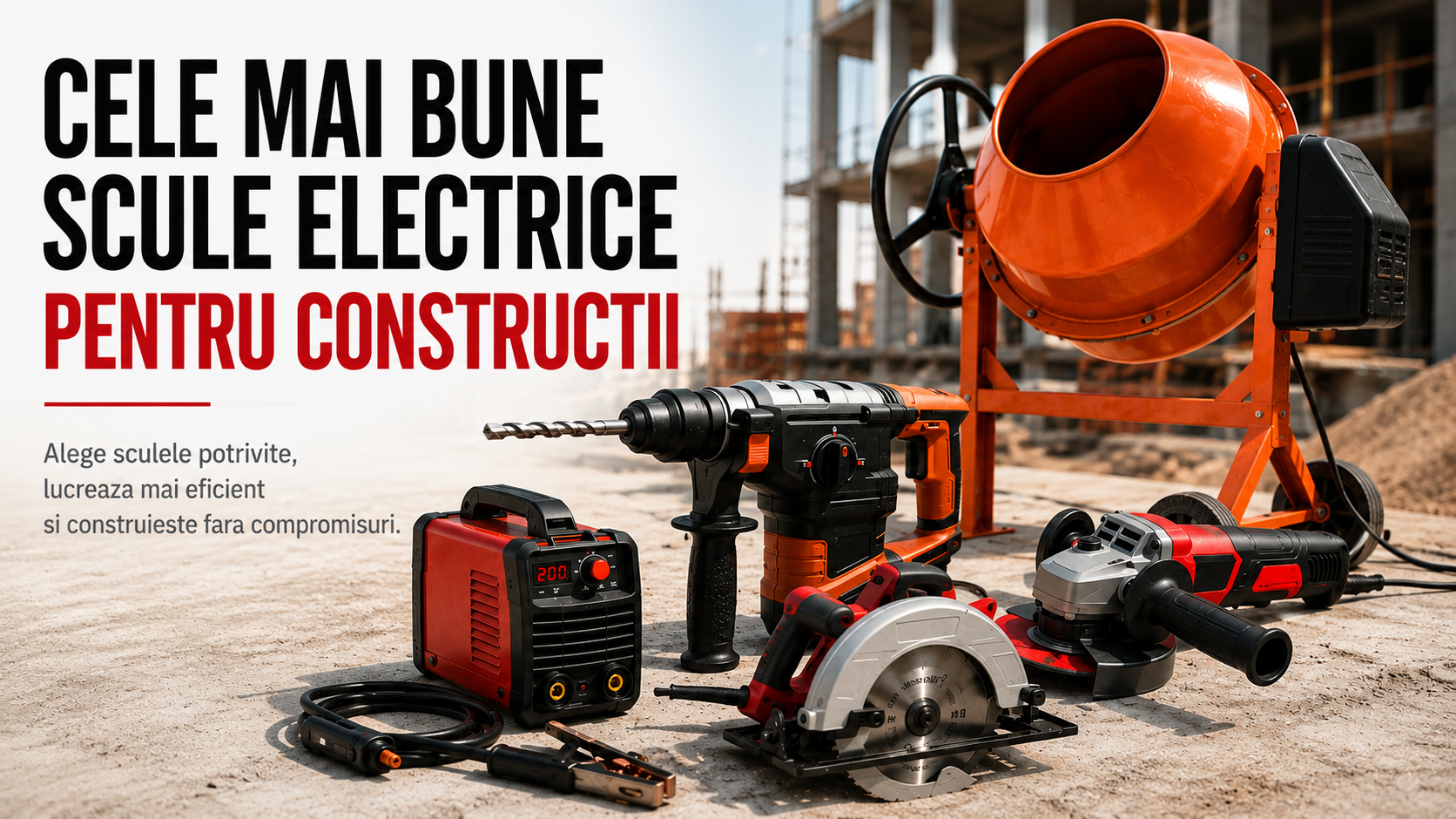 Cele Mai Bune Scule Electrice pentru Constructii