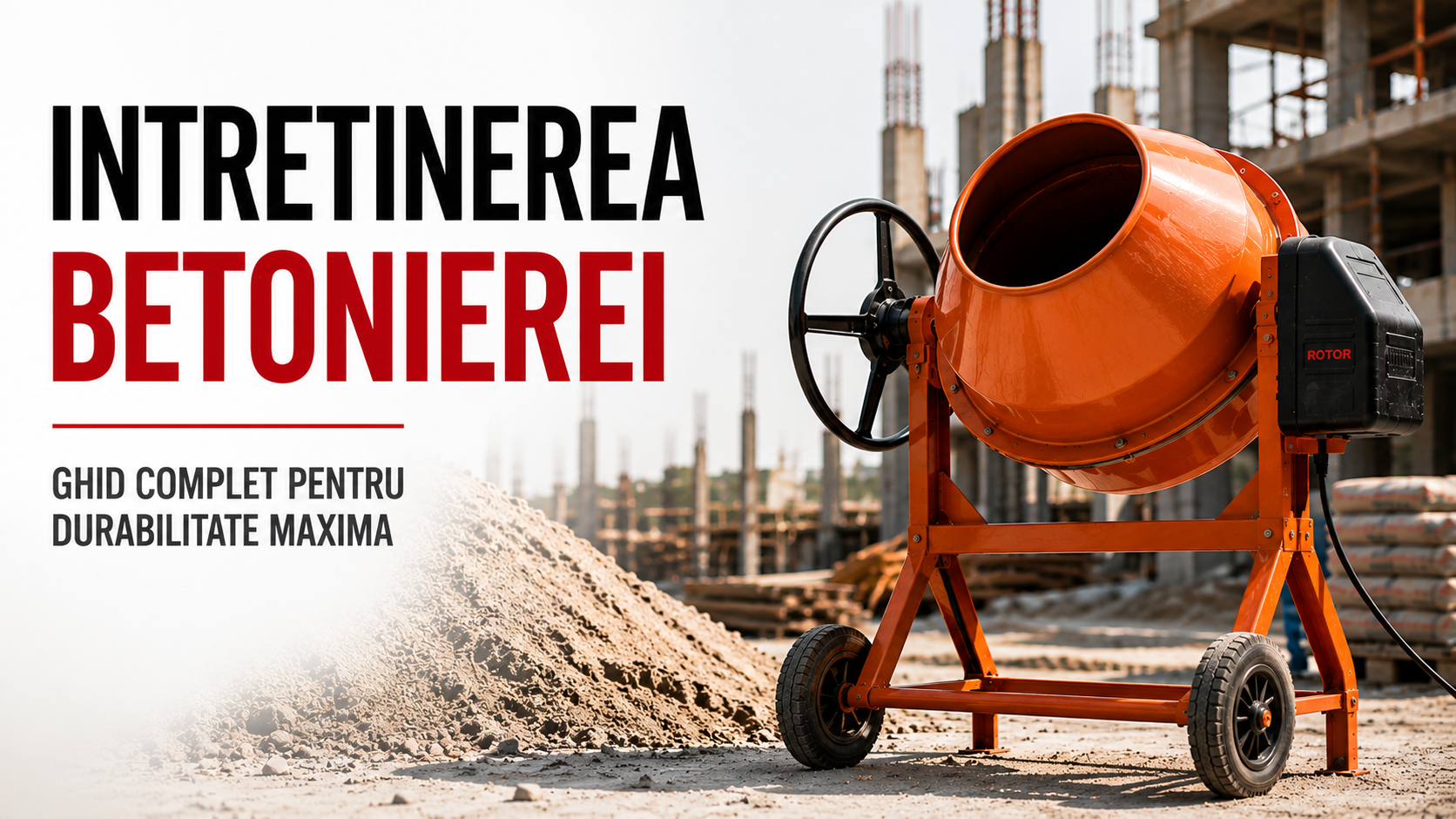Intretinerea Betonierei: Ghid Complet pentru Durabilitate Maxima pe Santier