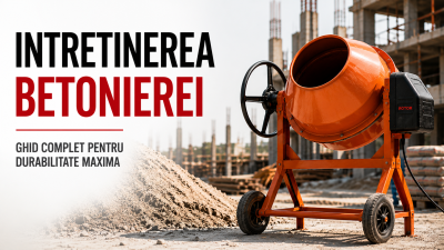 Intretinerea Betonierei: Ghid Complet pentru Durabilitate Maxima pe Santier