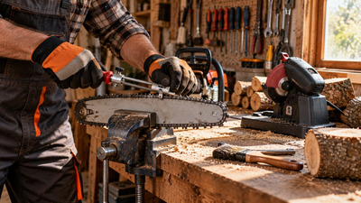 Cum ascuti lantul de drujba: cu pila, cu disc sau cu aparat