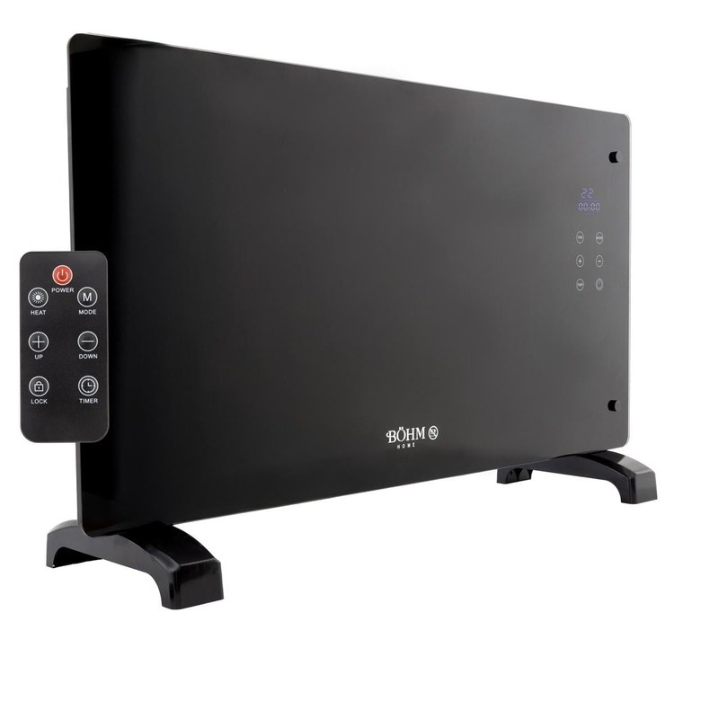 Convector Panou Sticla Bohm BH04, 2000W, display si telecomanda