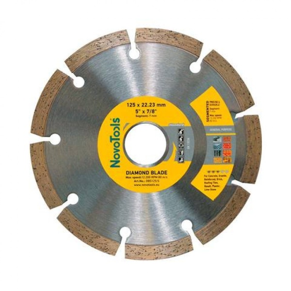 DISC DIAMANTAT Standard 115x7x22.23 Segmentat NovoTools