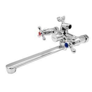 Baterie Cada Flow BB-535ZC, zinc crom, pipa rotire 360, cu para de dus - Img 3