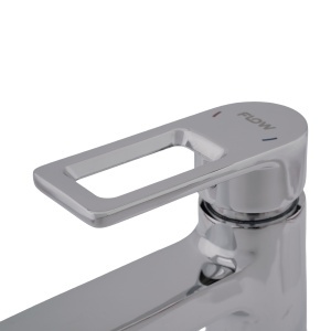Baterie Lavoar Flow Edge Z-01, zinc, crom, design dreptunghiular - Img 3