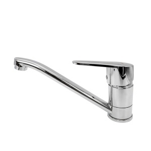 Baterie Lavoar Flow LF(B)-203ZC, zinc crom, pipa fixa rotire 360 - Img 2