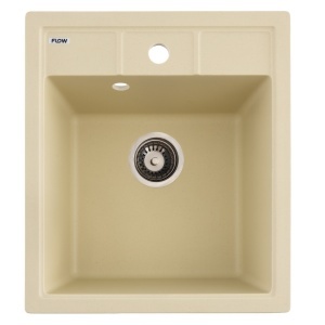 Chiuveta Bucatarie Granit Flow FCB-4651BI, 46x51cm, seria Brick, ivory