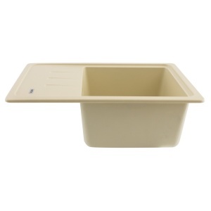 Chiuveta Bucatarie Granit Flow FCB-6143SI, 61x43cm, seria Slim, ivory - Img 2