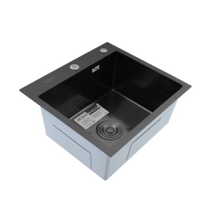 Chiuveta Bucatarie Inox SUS304 Bohm BH5045B, 500x450mm, nano black