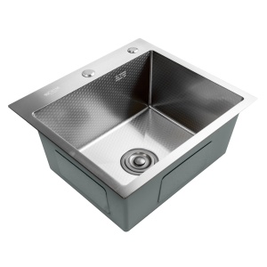 Chiuveta Bucatarie Inox SUS304 Bohm BH5045SD, 500x450mm, satin texturat, adancime 220 mm, sifon inclus