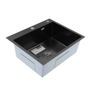 Chiuveta Bucatarie Inox SUS304 Bohm BH6050B, 600x500mm, nano black