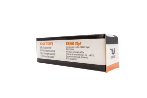 Condensator CBB60 ROTOR, 70µF, 450V, 45x95mm, pentru pompe si motoare - Img 2