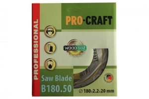 Disc Circular Lemn ProCraft B180.50, 180mm, 50 dinti, taiere fina lemn