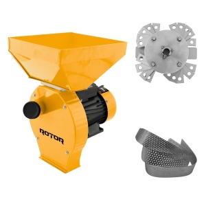 Moara Electrica Cereale ROTOR RM3900 - model simplu, 3900W, 270 kg/h, cuva 15L, 20 ciocanele, 4 site