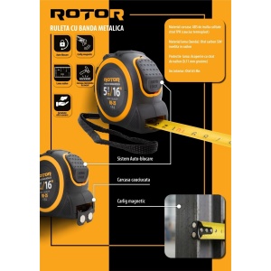 Pachet Nivela Laser 4D ROTOR R4DT-DM-M, 16 linii 4x360 grade + Ruleta ROTOR R5-25 de 5 m CADOU - Img 16