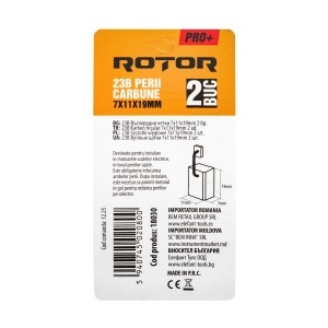 Perii de carbune ROTOR 23B pentru bormasina, 7 x 11 x 19 mm, set 2 bucati - Img 3