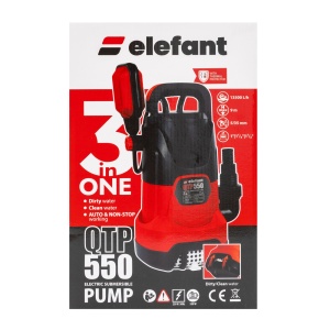 Pompa Submersibila Apa Murdara Elefant QTP550, carcasa plastic, pentru drenaj - Img 7