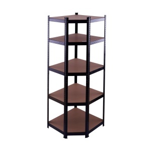 Raft de Colt Negru ROTOR, 70x45x180cm, pentru depozitare