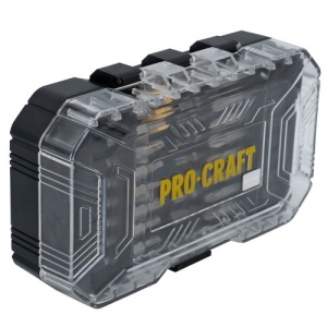 Set biti PROCRAFT BS-37 , 37 piese , biti , adaptoare priza ,chei cu piulita - Img 1