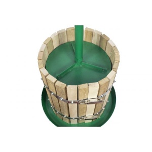 Teasc Presa Struguri Vilen, lemn, 30L, cu filet si picioare, pentru vin artizanal - Img 2