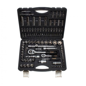 Trusa Chei Tubulare ProCraft WS108, 108 piese, Crom-Vanadium, pentru reparatii auto si atelier